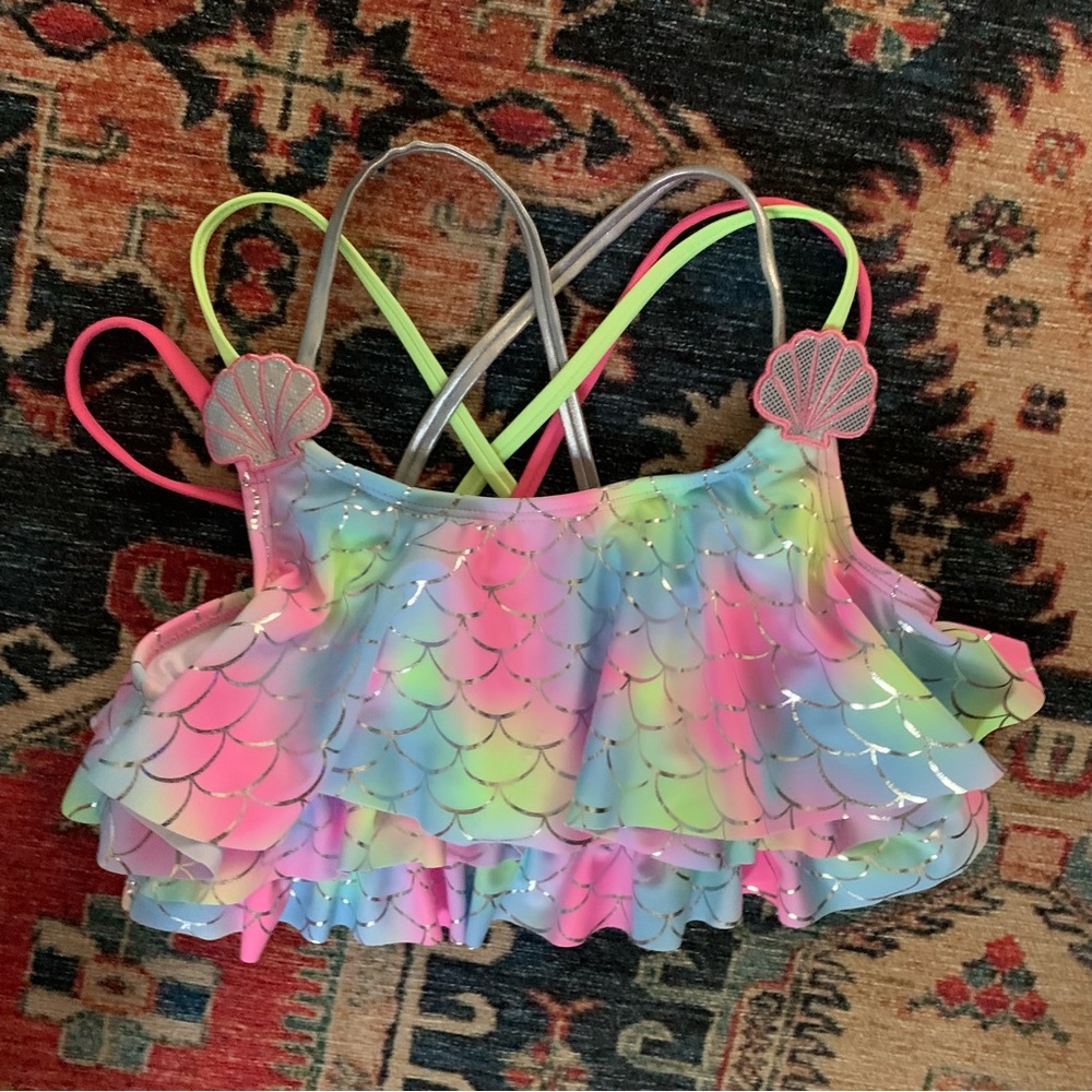 Betsey Johnson mermaid swim top